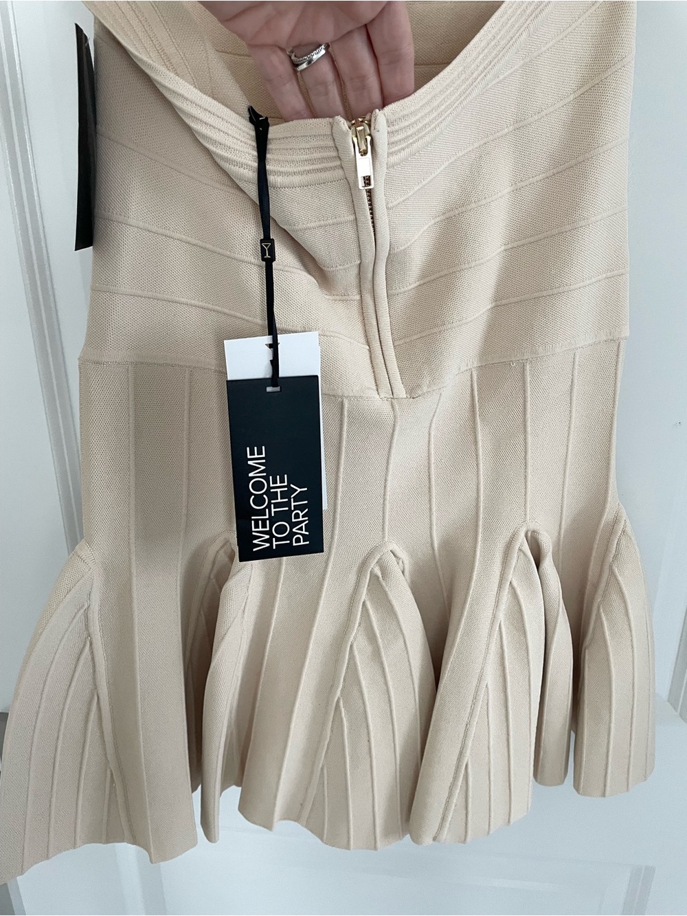 NEW Retrofete Andy Knit Dress - Bone Size Large Contemporary Luxury NWT. Sk22 - Picture 9 of 11